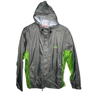 Coleman Green And Gray Rain/ Wind Jacket
